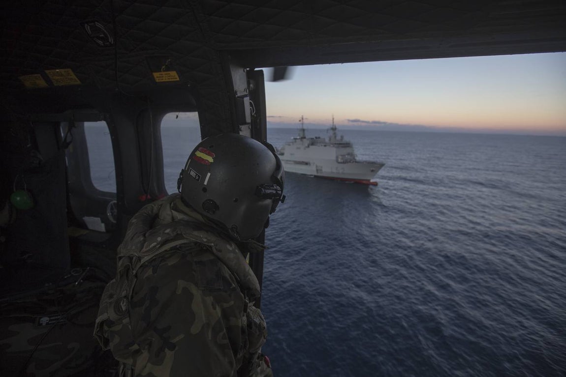 Dentro del ejercicio Marfibex de la Armada Española (I)