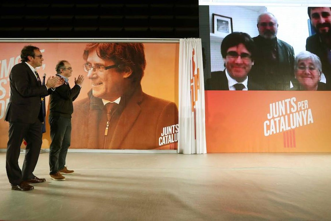 El exconsejero Jordi Turull sobre su compañero Josep Rull en la prisión de Estremera: «Era el campeón del módulo 4, el rey del ping-pong», ha destacado Turull.. 