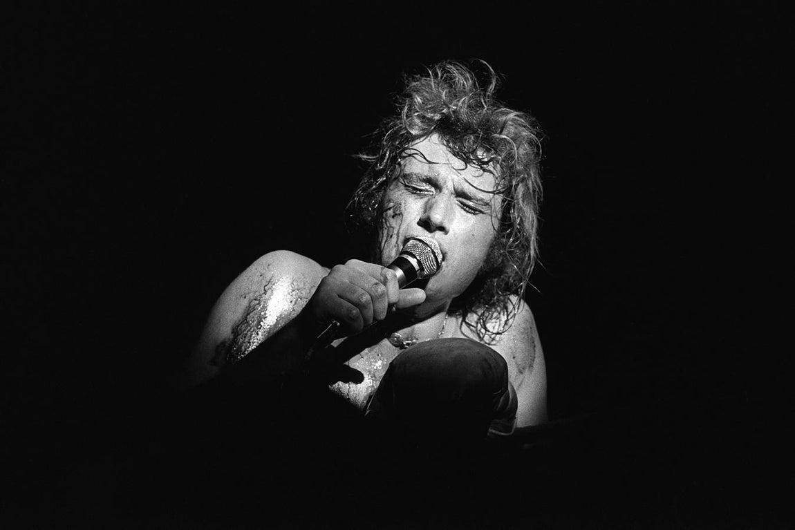 Concierto de Johnny Hallyday en 1969. 