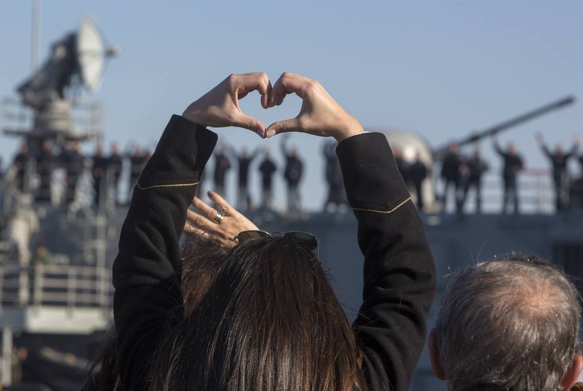 La fragata &#039;Santa María&#039; parte hacia la operación &#039;Sophia&#039; (II)