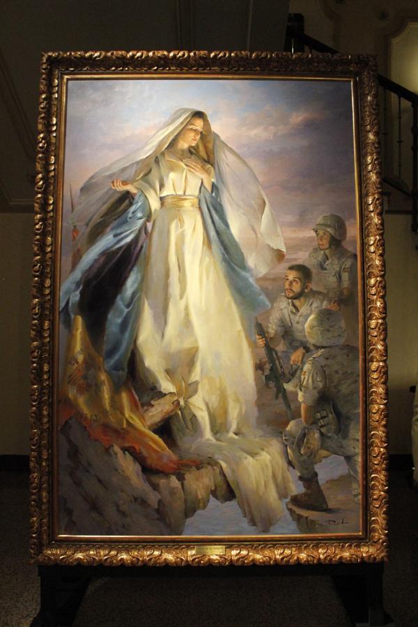 El arzobispo de Toledo, Braulio Rodríguez, ha bendecido el cuadro «Madre de los Infantes», una obra del pintor Ricardo Sanz que se ha elaborado en conmemoración del CXXV aniversario de la proclamación de la Inmaculada Concepción como Patrona del Arma de Infantería, y que ha sido sufragada con colaboración económica voluntaria de los infantes. 