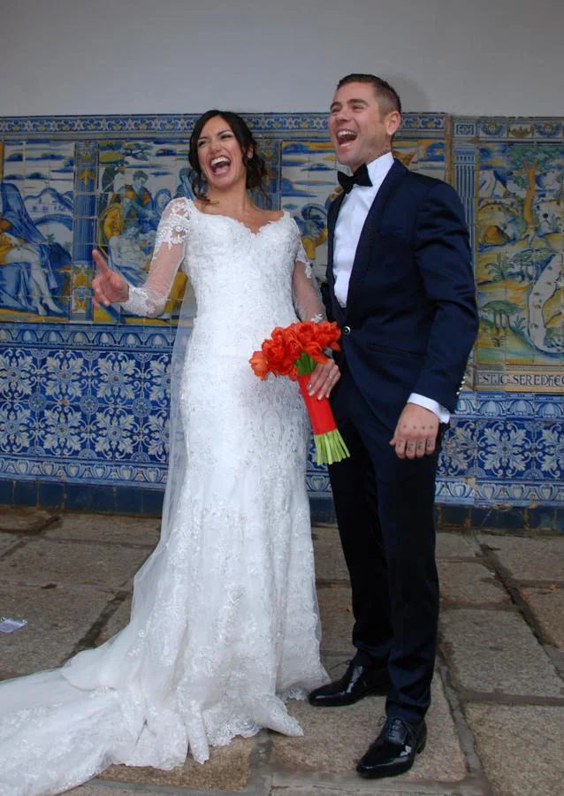 La boda del piloto Alvaro Bautista con Grace Barroso, en imágenes