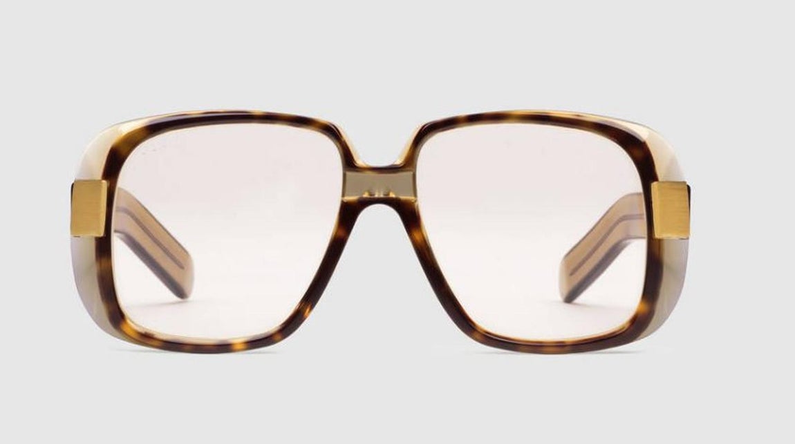 Gucci. Gafas de acetato con montura redonda extragrande. Precio: 350 €