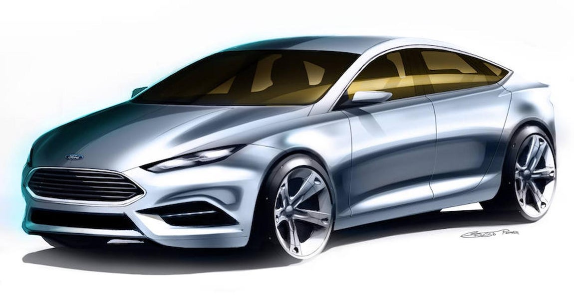 Boceto Ford Mondeo. 
