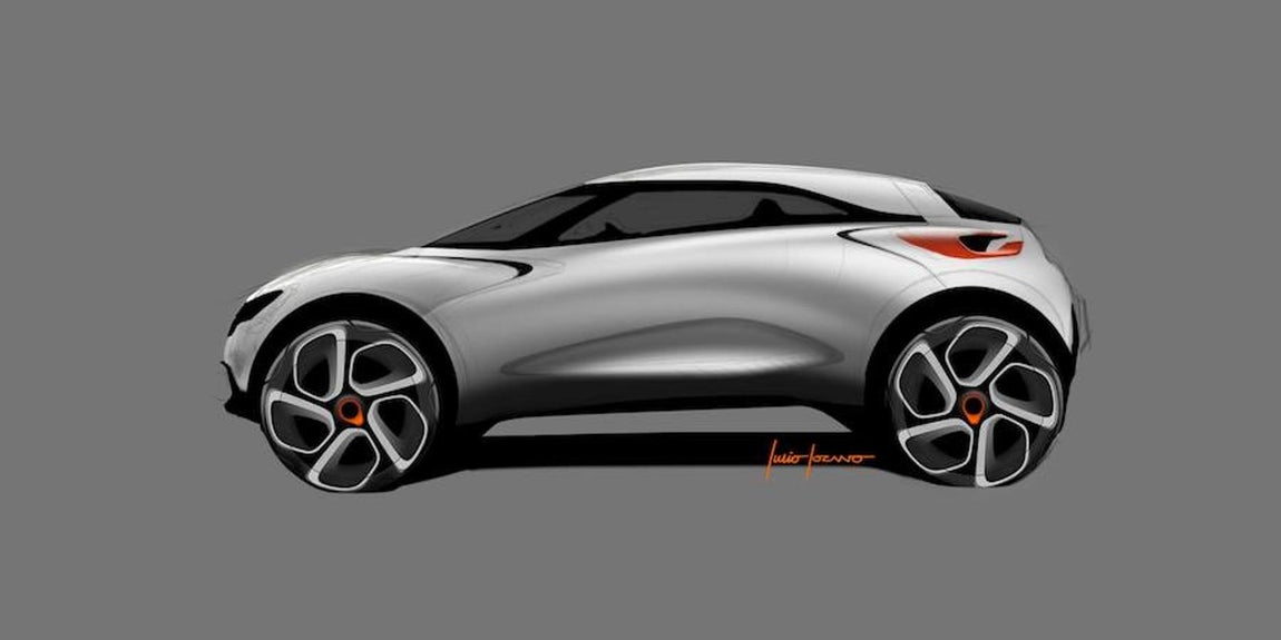 Boceto del Renault Captur. 