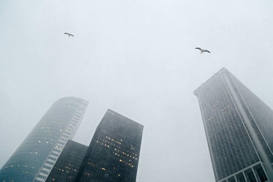 Vista de varios edificios del distrito financiero de Nueva York.. 