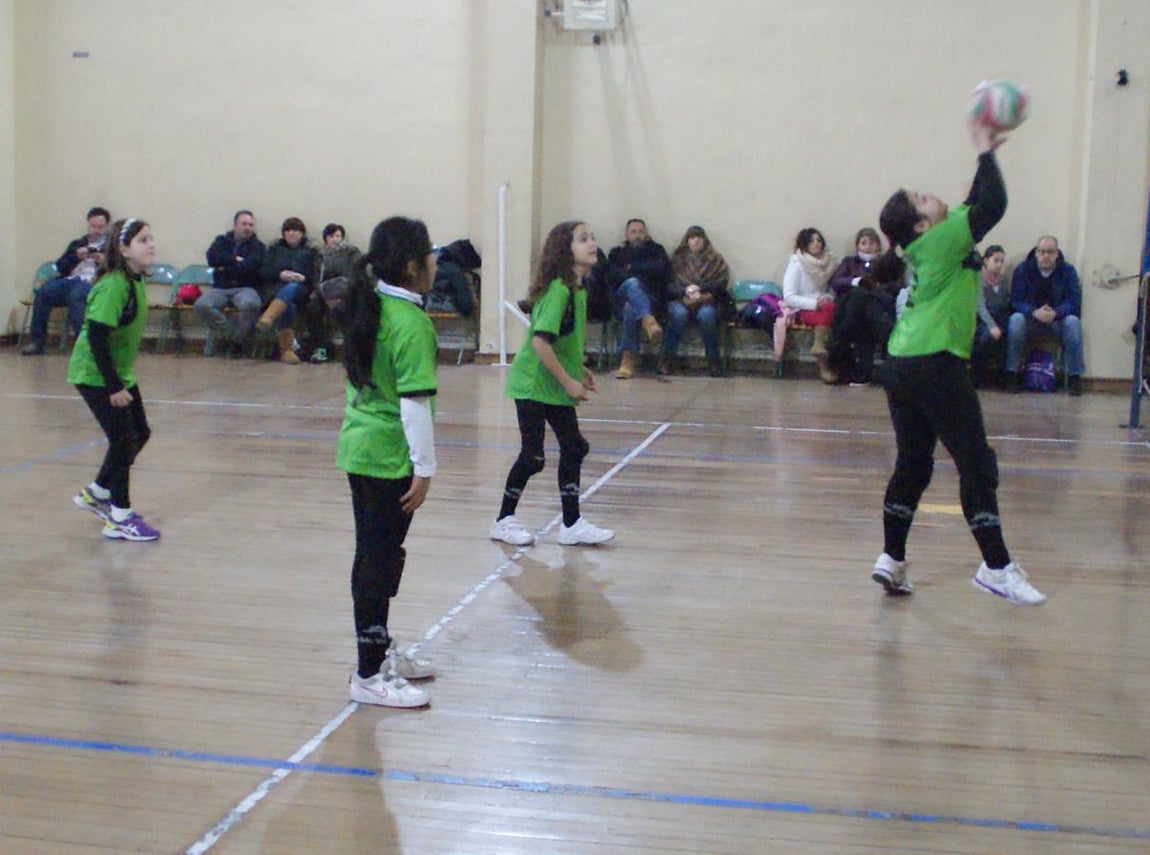 Las mejores imágenes del partido de voleibol alevín mixto entre Rafaela Ybarra y La Salle San Rafael