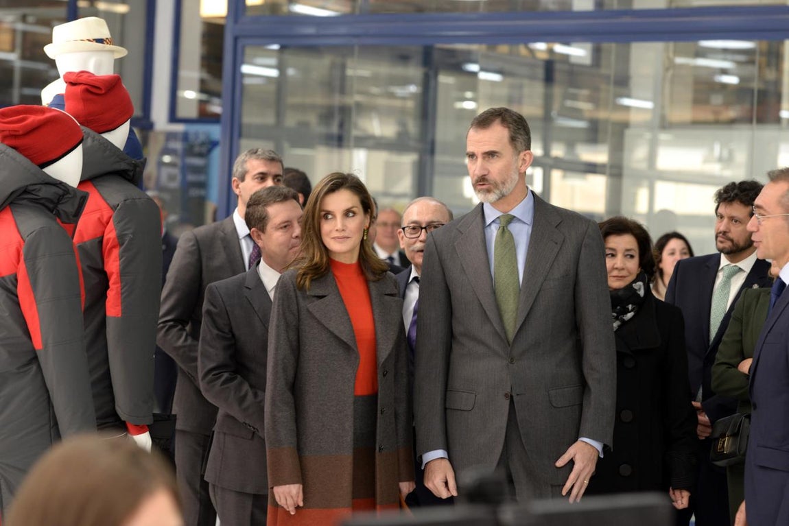 En imágenes: los Reyes, en la sede de Joma