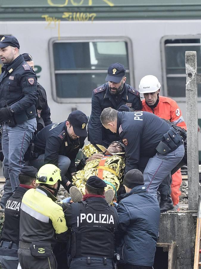 En imágenes, el accidente de un tren en Italia deja tres muertos y más de cien heridos
