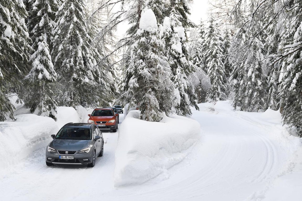 Fotogalería: el Ateca y el León X-Perience y Cupra, a prueba en la nieve