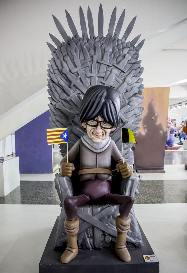 Puigdemont y el «procés» de Cataluña protagonizan las Fallas 2018 de Valencia. 
