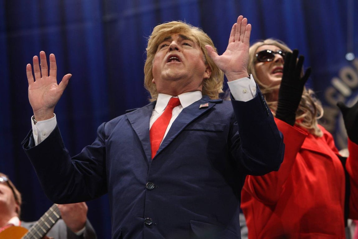 Actuación en cuartos de la chirigota Grupo de Guasa