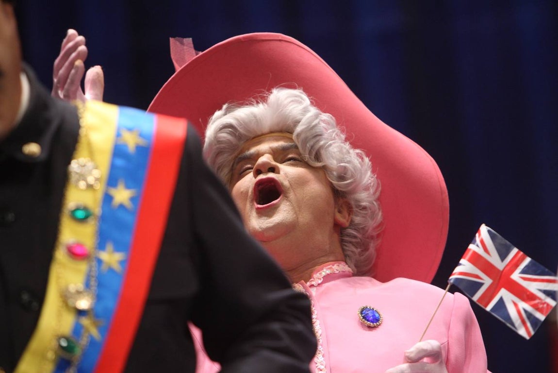 Actuación en cuartos de la chirigota Grupo de Guasa