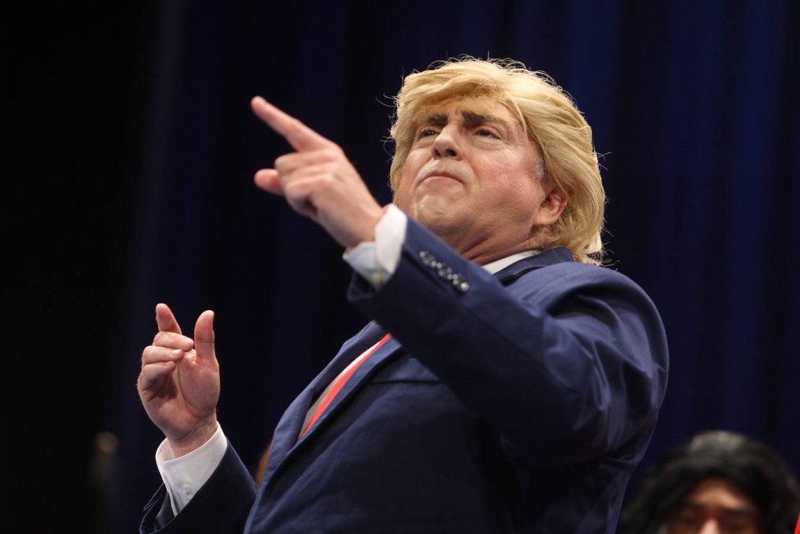 Actuación en cuartos de la chirigota Grupo de Guasa