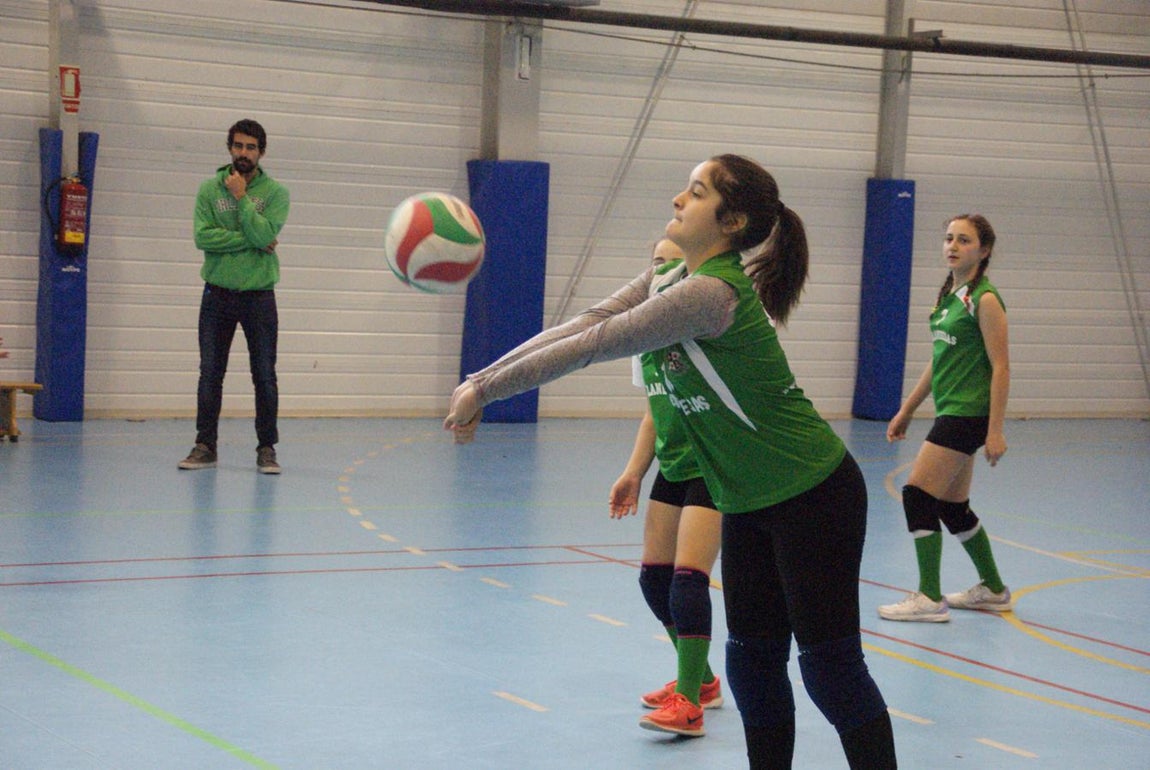 Las mejores imágenes del partido de voleibol que enfrentó al Antamira y al Irlandesas