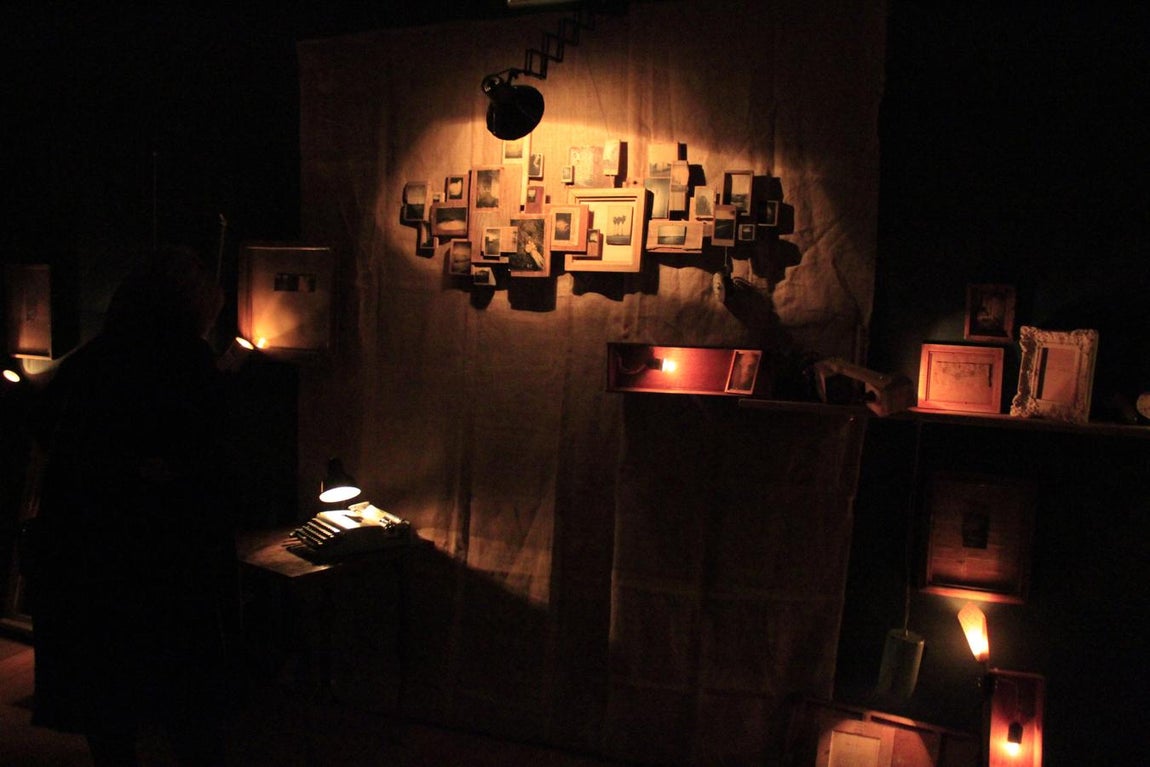 Juanan Requena, en el Museo de Santa Fe