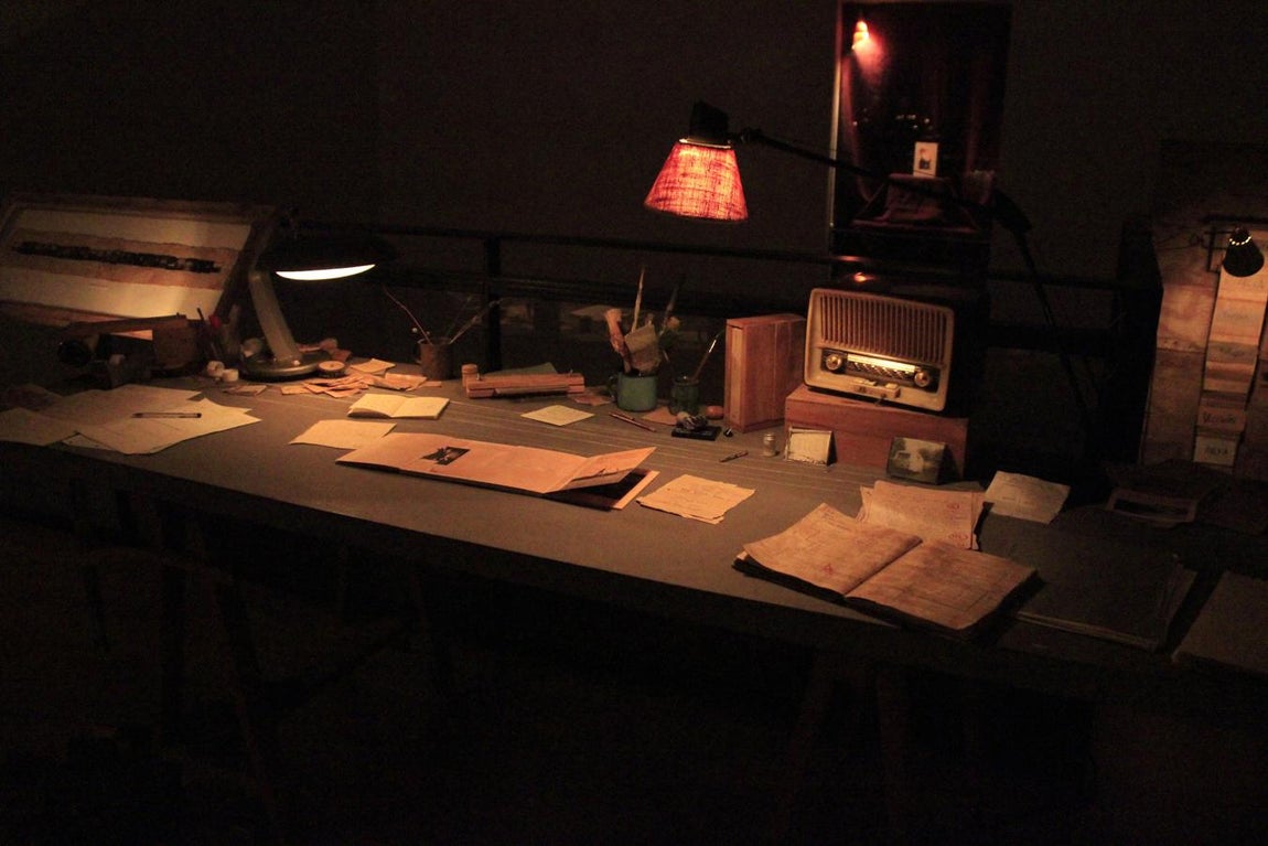 Juanan Requena, en el Museo de Santa Fe