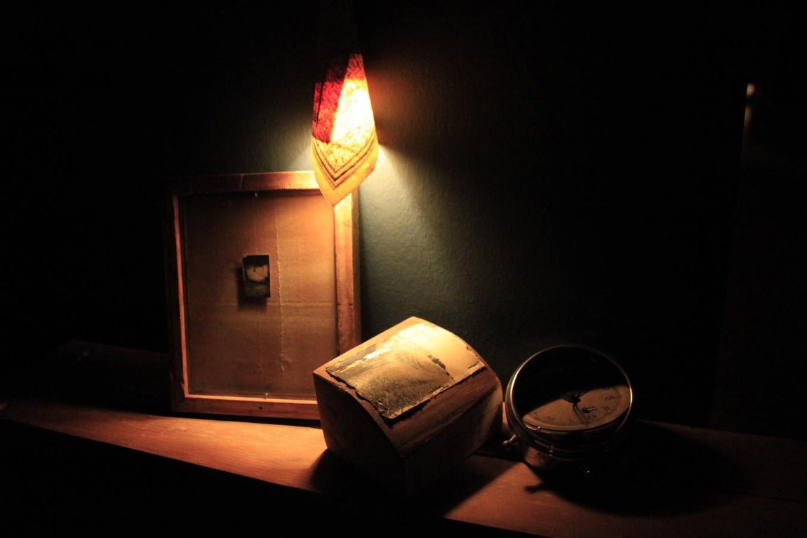 Juanan Requena, en el Museo de Santa Fe