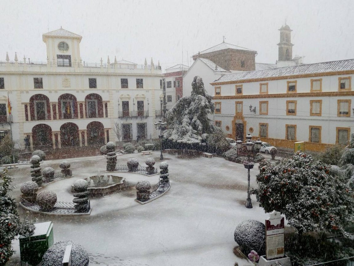En imágenes, la nieve puebla el sur de la provincia de Córdoba