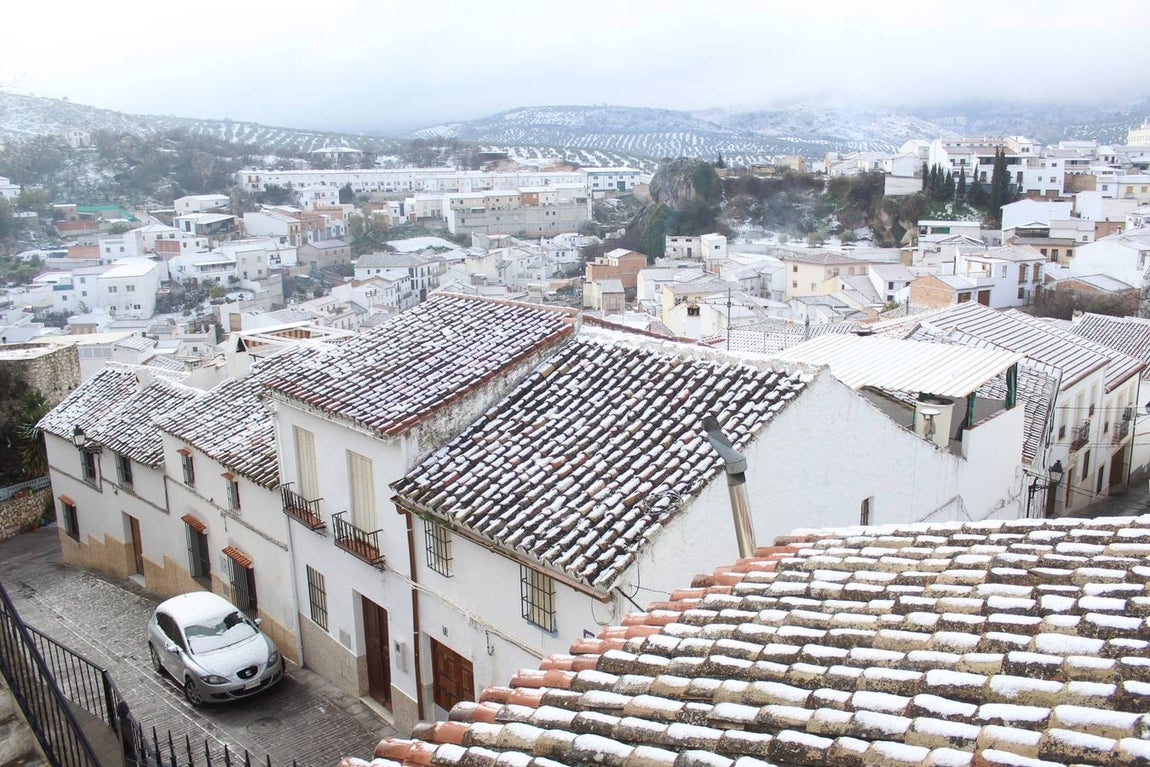 En imágenes, la nieve puebla el sur de la provincia de Córdoba