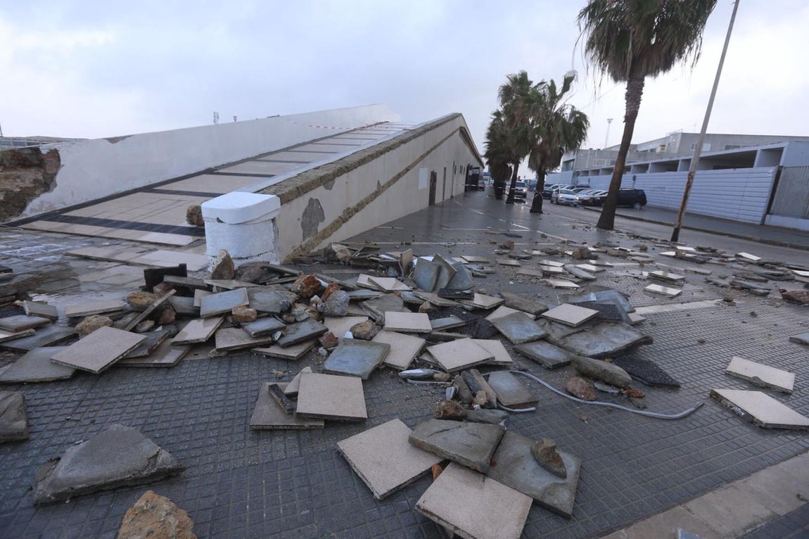 FOTOS: &#039;Emma&#039; deja estragos en Cádiz capital