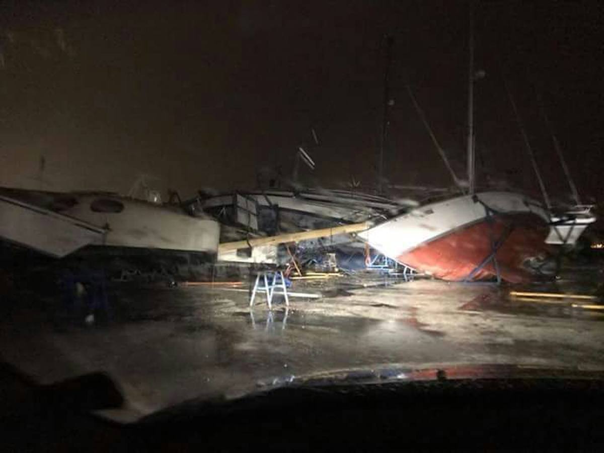 Un tornado arrasa Puerto Sherry