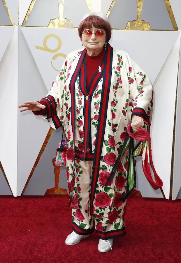 La gran Agnès Varda en los Oscar. 