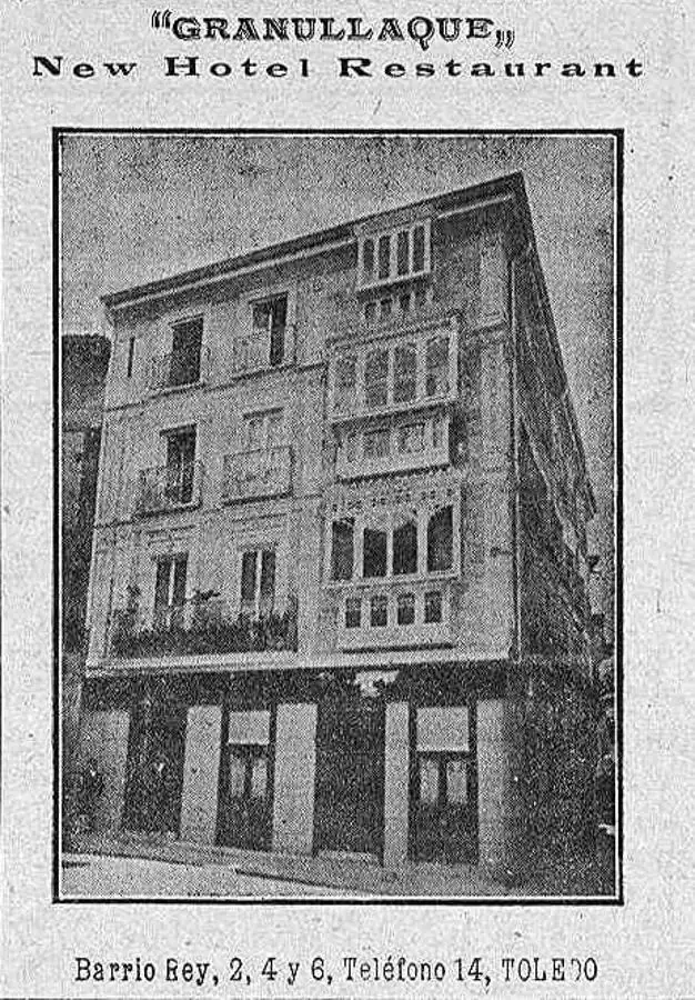 Anuncio del Hotel Granullaque, inaugurado en 1912, en la calle de Barrio Rey, en la revista Zeta. 