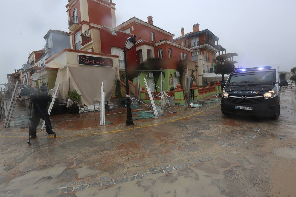 Así está Puerto Sherry después del tornado