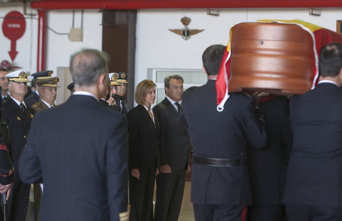 Honras fúnebres por el capitán de fragata Javier Montojo