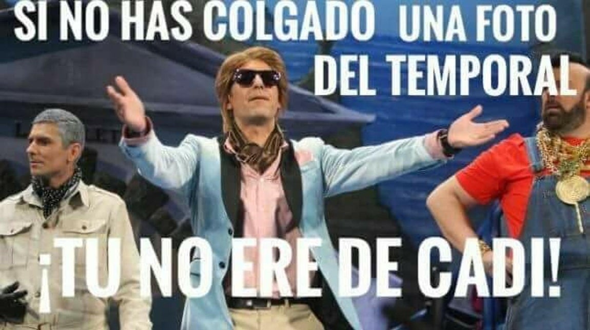 FOTOS: Los memes que deja el temporal en Cádiz