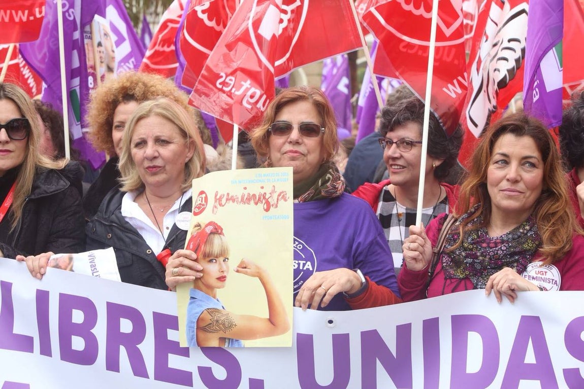 FOTOS: Así fueron las concentraciones del Día de la Mujer en Cádiz