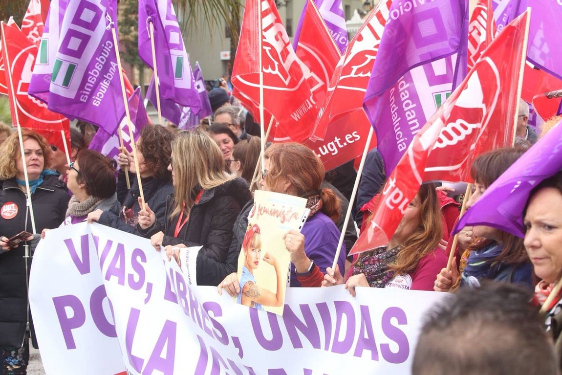 FOTOS: Así fueron las concentraciones del Día de la Mujer en Cádiz