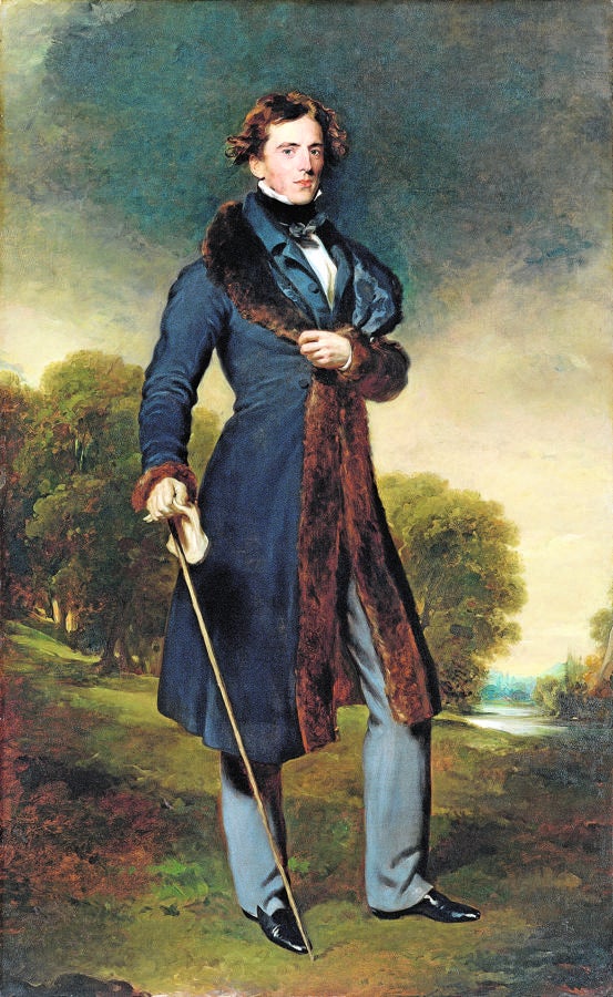 David Lyon. El único museo español que se halla entre los prestadores es el Thyssen, que ha cedido para la muestra el «Retrato de David Lyon», de Sir Thomas Lawrence