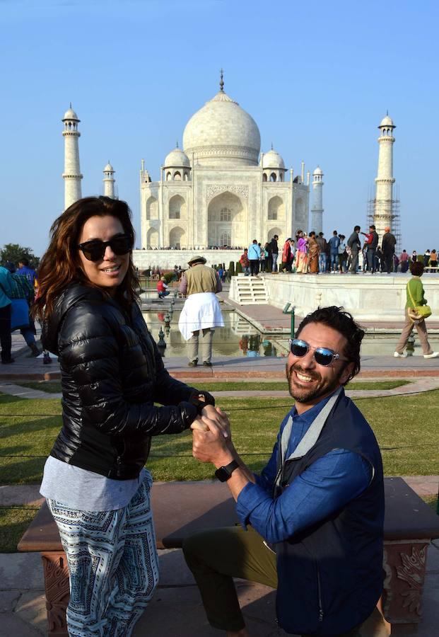 Eva Longoria y su marido, Pepe Baston. 