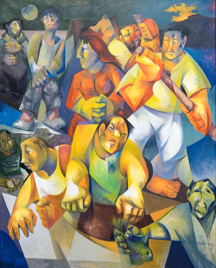 José Herreros, en el Museo Municipal de Alcázar de San Juan