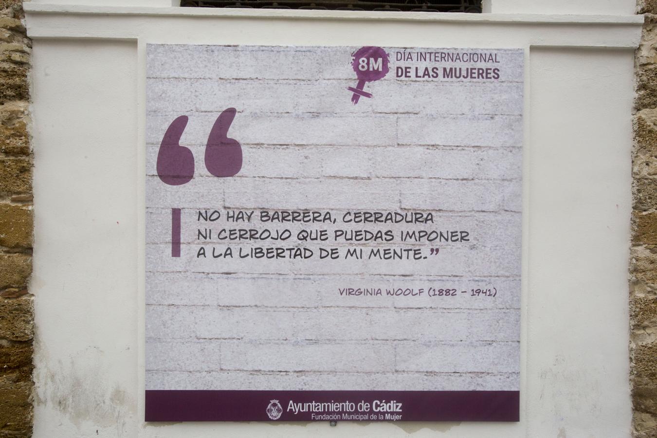 Las 14 frases feministas que difunde el Ayuntamiento de Cádiz