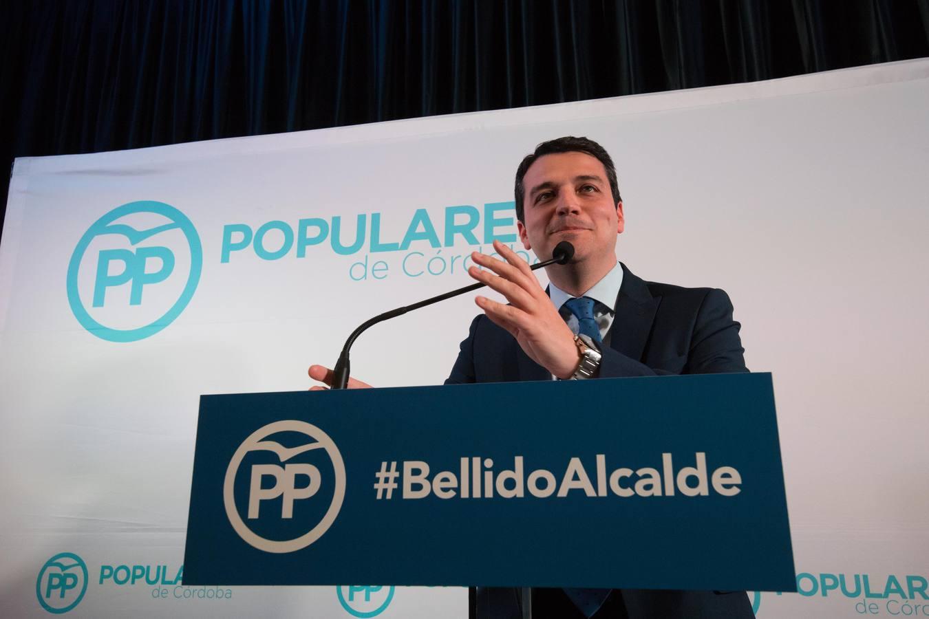 El primer acto de José María Bellido como candidato a la Alcaldía de Córdoba, en imágenes