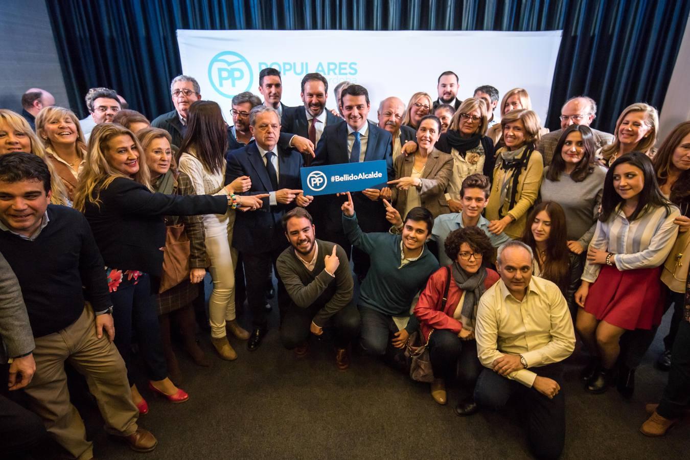 El primer acto de José María Bellido como candidato a la Alcaldía de Córdoba, en imágenes