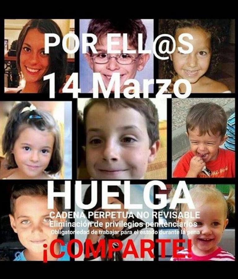 Lucía Rivera. La hija de Cayetano también quiso unirse a la causa de su padre publicando una imagen de todos los niños que habían sido asesinados brutalmente y pidiendo a sus seguidores que se unieran a la huelga celebrada para pedir la no derogación de esta ley