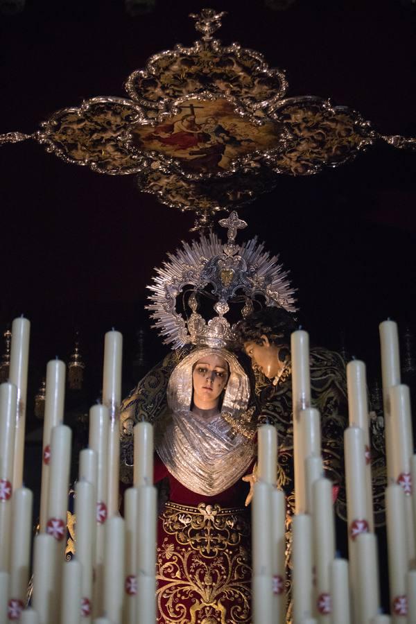 Los via crucis de la Sangre y Nazareno de Córdoba se quedan en sus iglesias, en imágenes