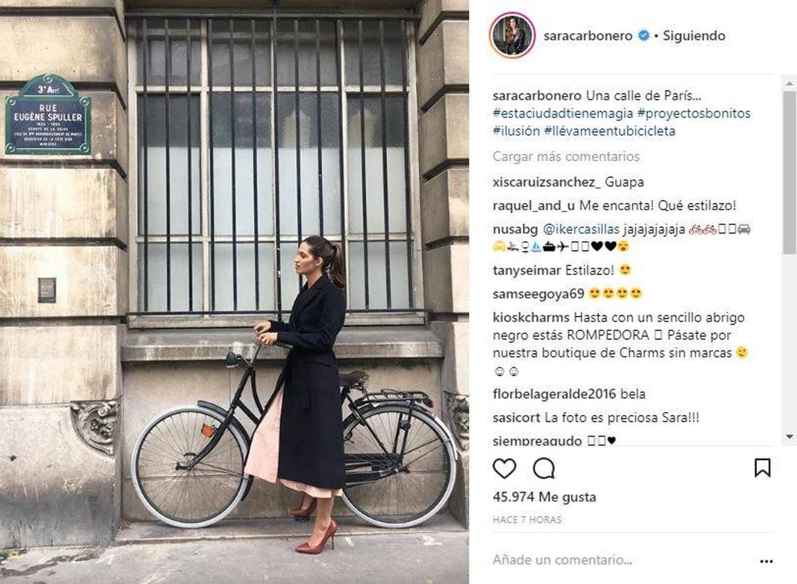 Sara Carbonero saca sus mejores galas en París. 