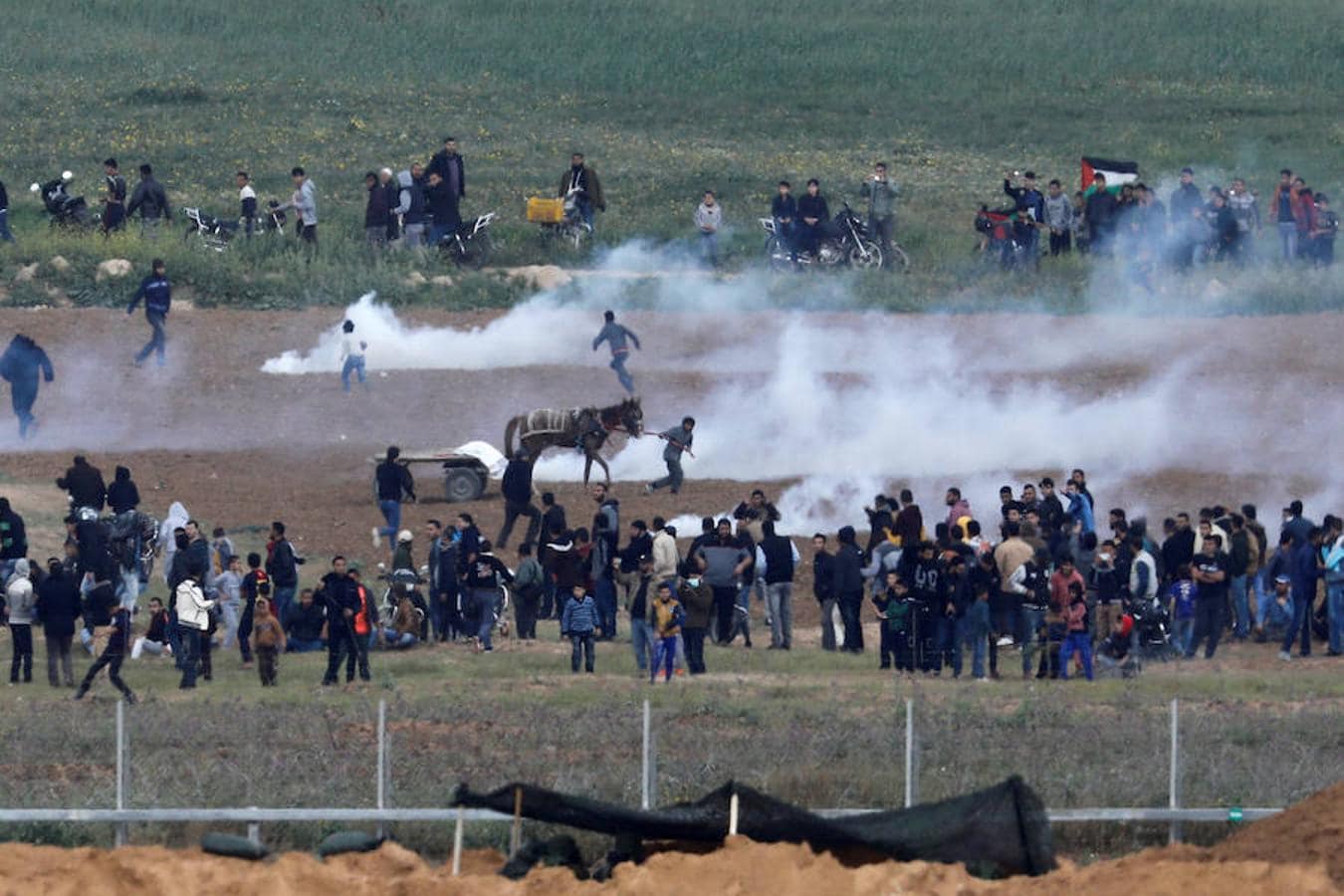 Las imágenes del enfrentamiento en la frontera de Gaza e Israel durante el Día de la Tierra