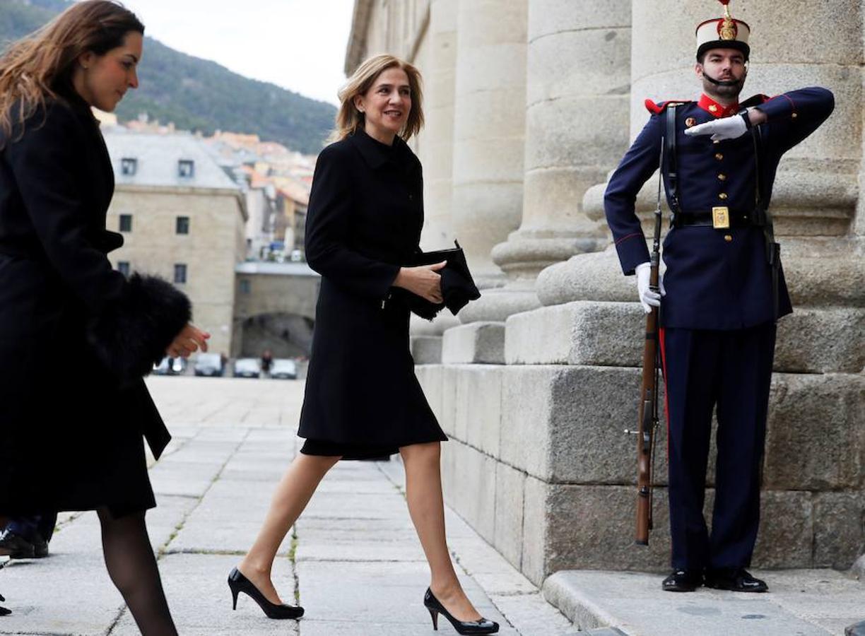 La Infanta Cristina, a su llegada. 