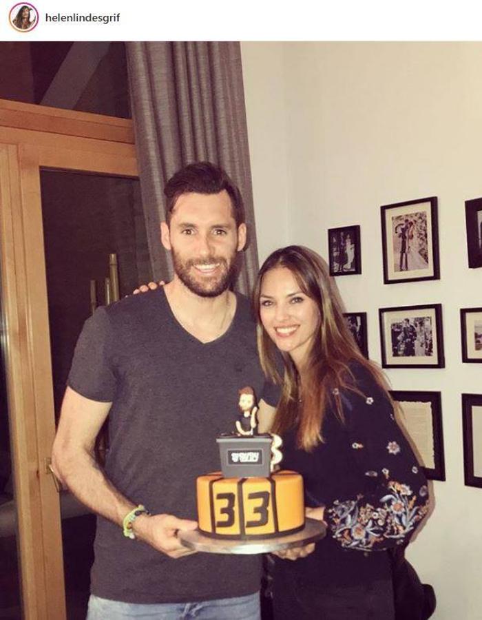 Helen Lindes felicita a Rudy Fernandez por su 33 cumpleaños. 