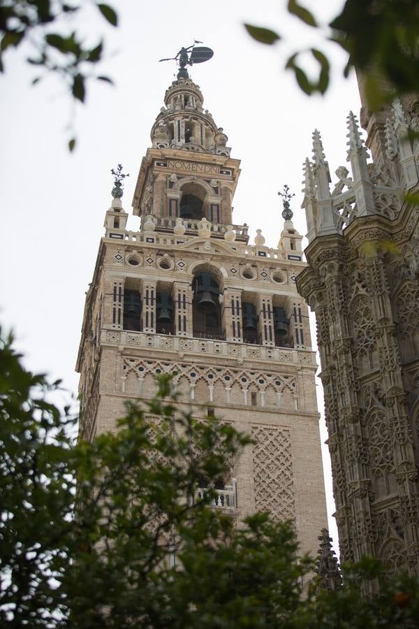 Los colores de la Giralda, un viaje del rojo al blanco