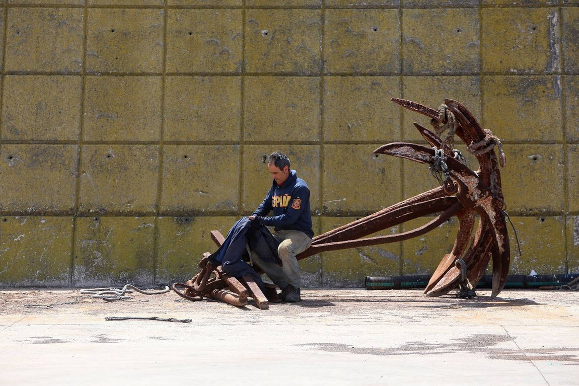 FOTOS: Preparativos en la almadraba de Conil