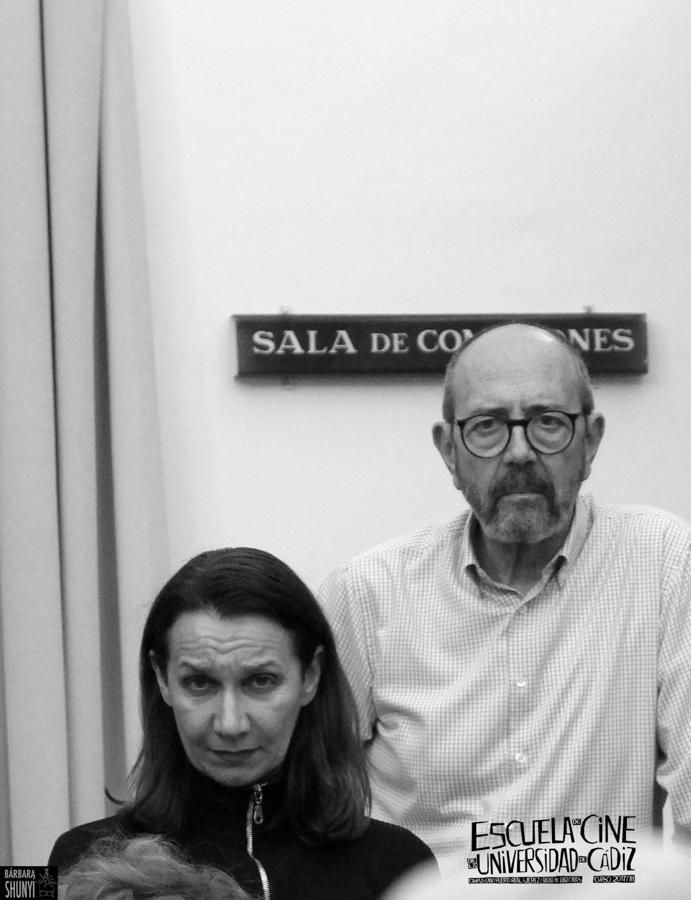 El actor Miguel Rellán en la Escuela de Cine de la Universidad de Cádiz