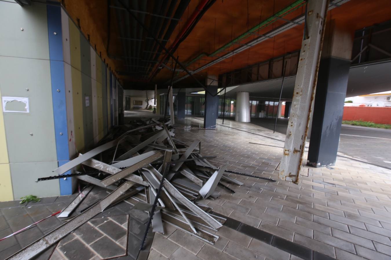 Fotos: Destrozos en el Conservatorio de Música de Cádiz por el temporal