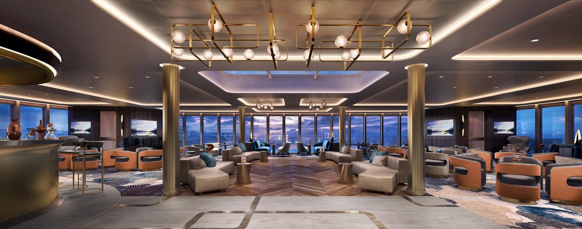 Vida Nocturna. En Palm Court se abrirán las puertas de la vida nocturna, allí se dispondrán los cócteles más sofisticados. Las veladas nocturnas se disfrutarán ante enormes ventanales con vistas al océanovistas del océano